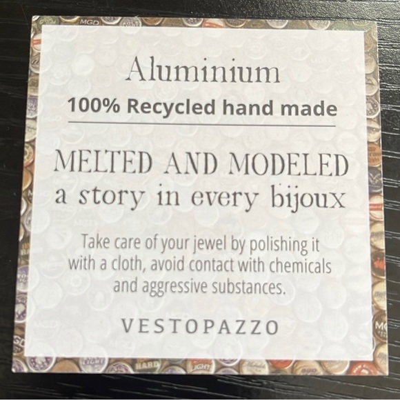 Red Vestopazzo Jersey Bracelet Heart - Picture 5 of 7